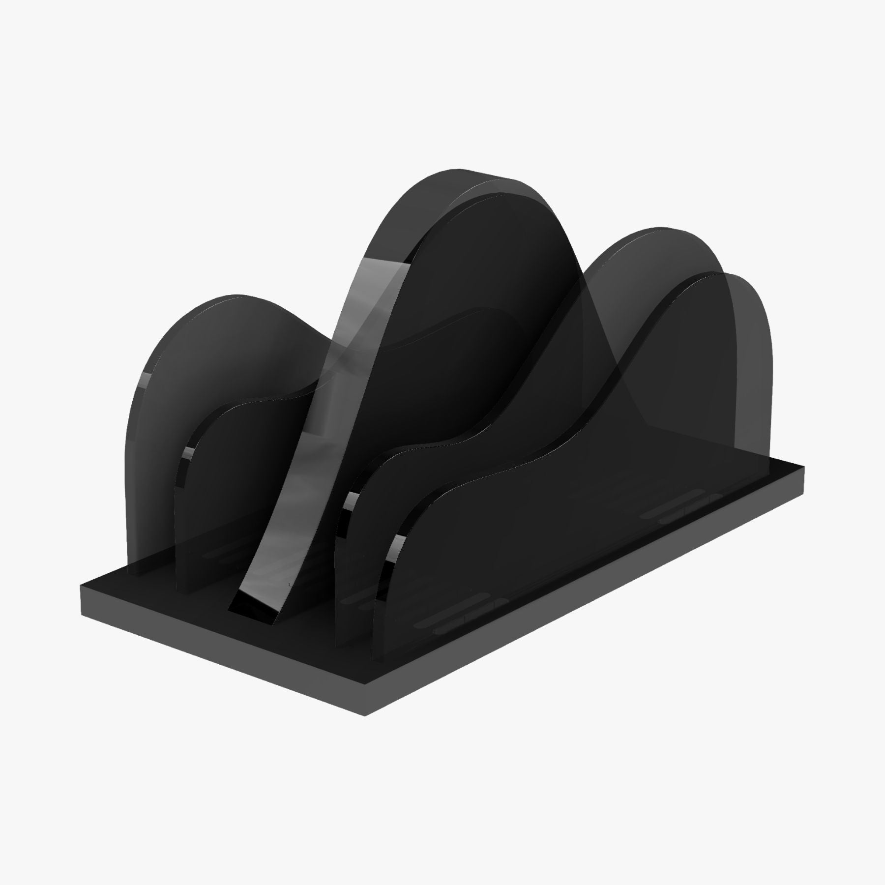 デスクトップスタンド:山と雲(3D Data)